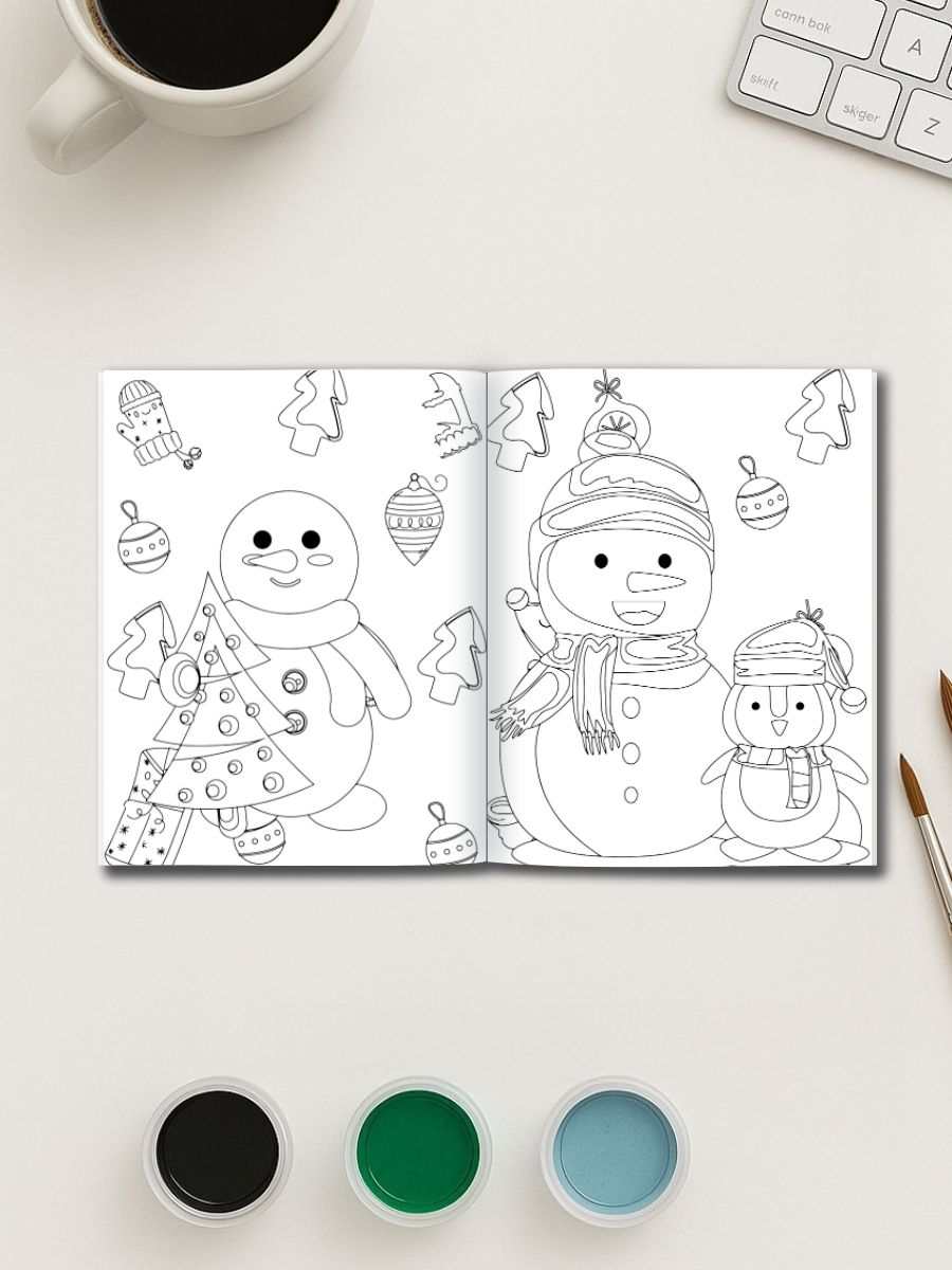 Cozy Winter Moments – 30 Kids Winter Coloring Pages - Image 3